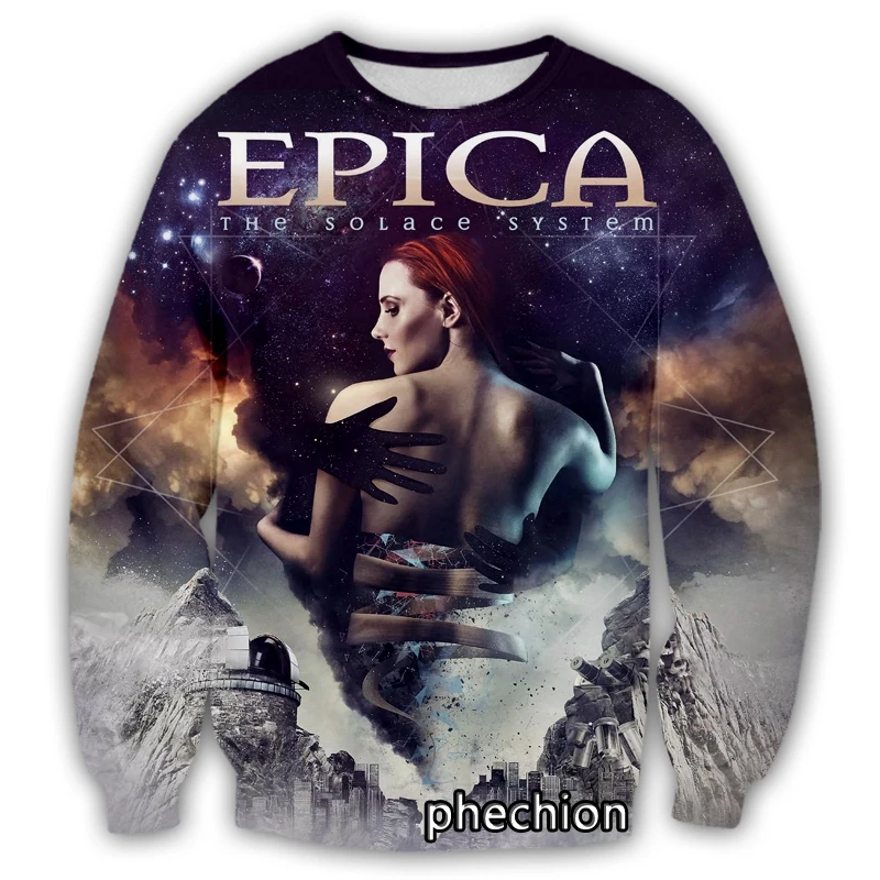 phechion New Men/Women 3D Print Epica Casual Sweatshirt Fashion Streetwear Men Loose Sporting Sweatshirt D19