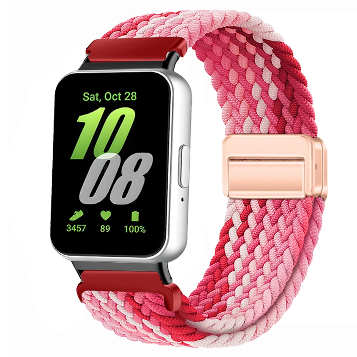 Nylon-Geflechtband für Samsung Galaxy Fit 3, magnetisches Band, Ersatzarmband für Samsung Galaxy Fit 3, Armband-Zubehör