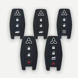 Silicone car key protective skin cover outer shell Mitsubishi Outlander 2021, 2022, 2023, 2024 remote control keychain