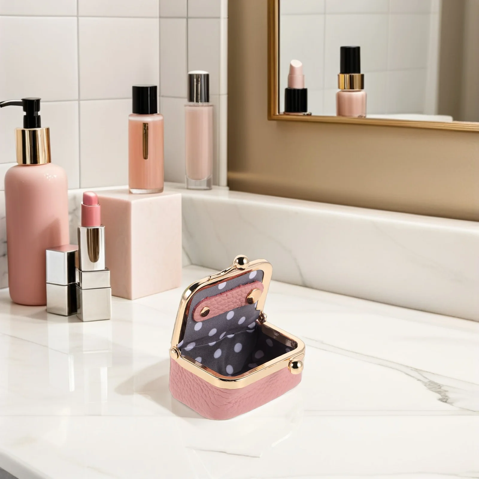 خمر صندوق مجوهرات صغير حجم السفر المحمولة حلقة القرط المنظم قبلة قفل الحال بالنسبة للنساء تخزين محفظة نسائية للعملات المعدنية الصغيرة