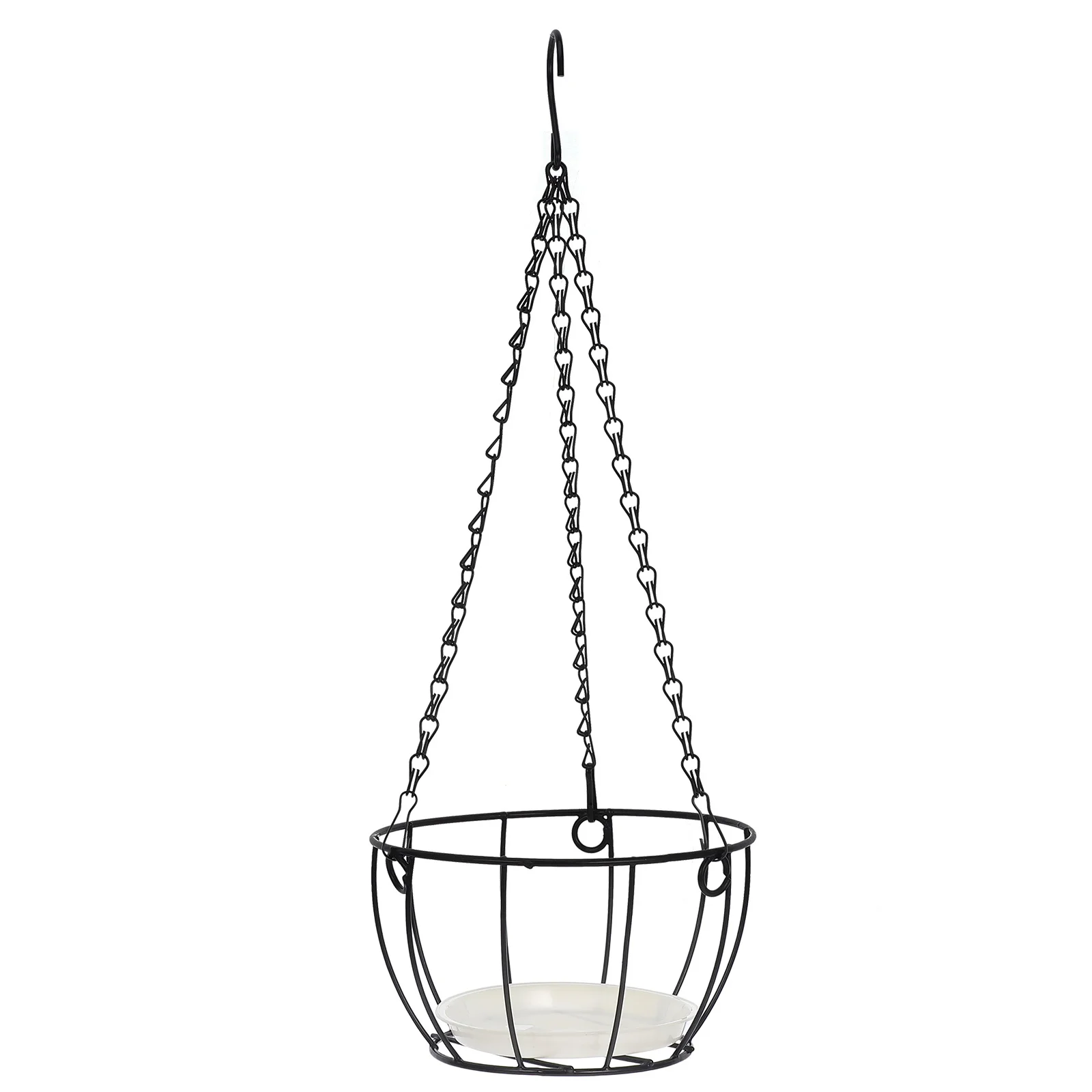 

Stylish Iron Hanging Flowerpot Basket Metal Wire Hanging Planter for Indoor Outdoor Use Garden Balcony Plant Display Solution
