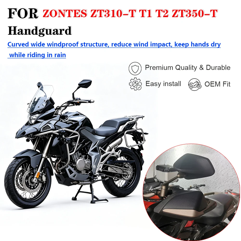 Widened Handguard Windshield Handlebar Wind Shield For ZONTES ZT310-T T1 T2 ZT350-T Motorcycle Modified Hand Protector Accessori