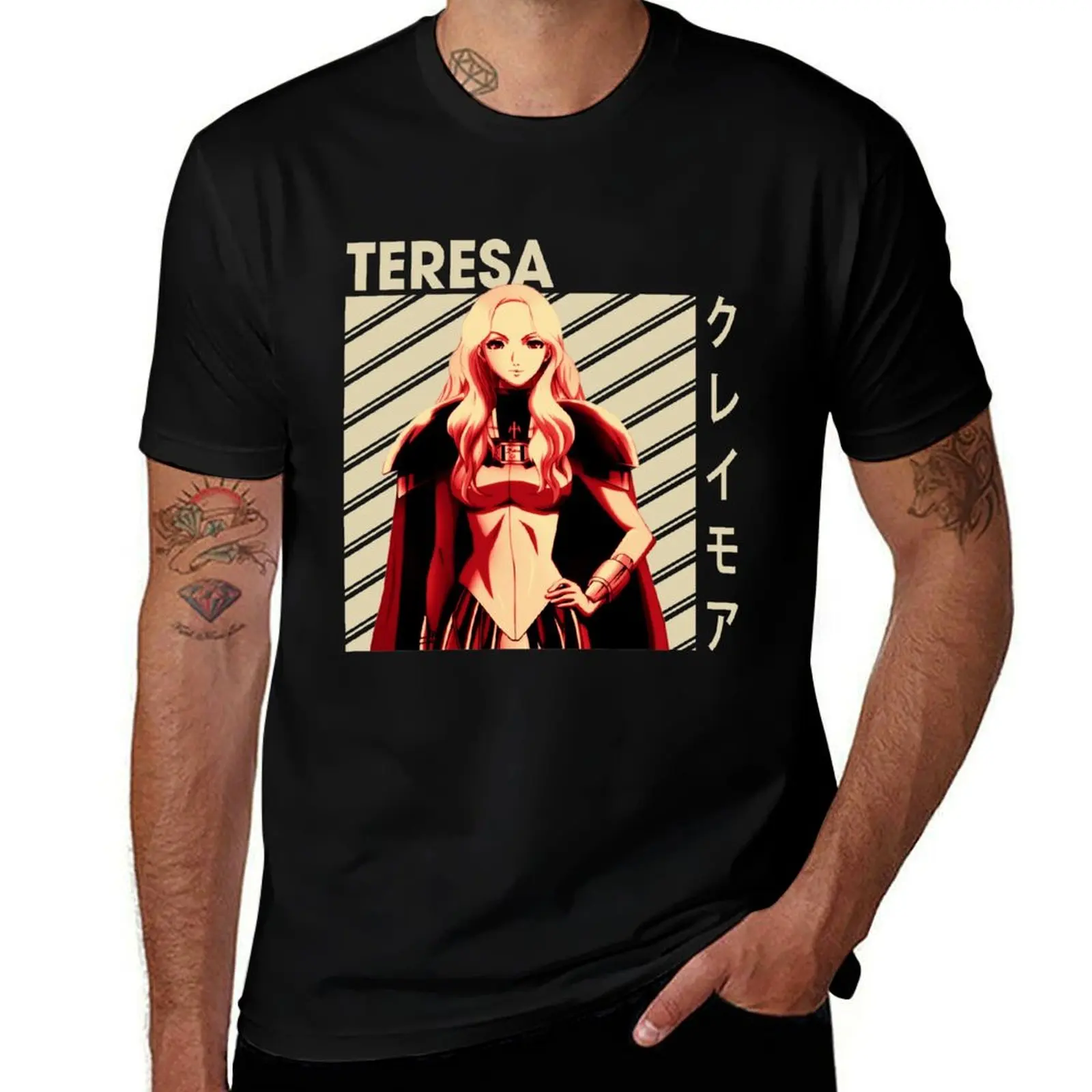 TERESA - Claymore Japanese Manga T-Shirt Casual Basic Short Sleeve T-Shirt