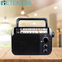 Retekess TR604 Radio FM AM Portable Radios AM FM on the battery Speakers Rechargeable Radio For Senior