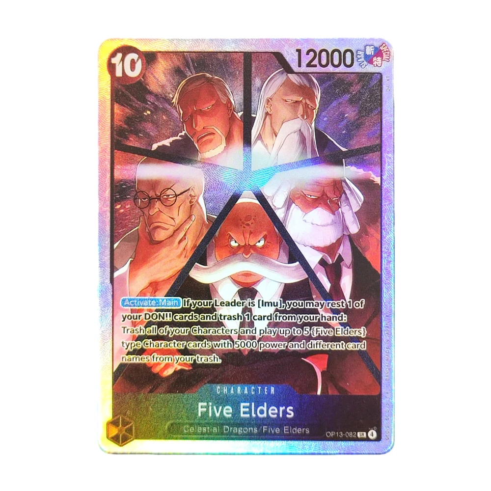 

Коллекционные аниме-карточки Proxy English ONE PIECE Five Elders OP3-082 SR Carrying On His Will