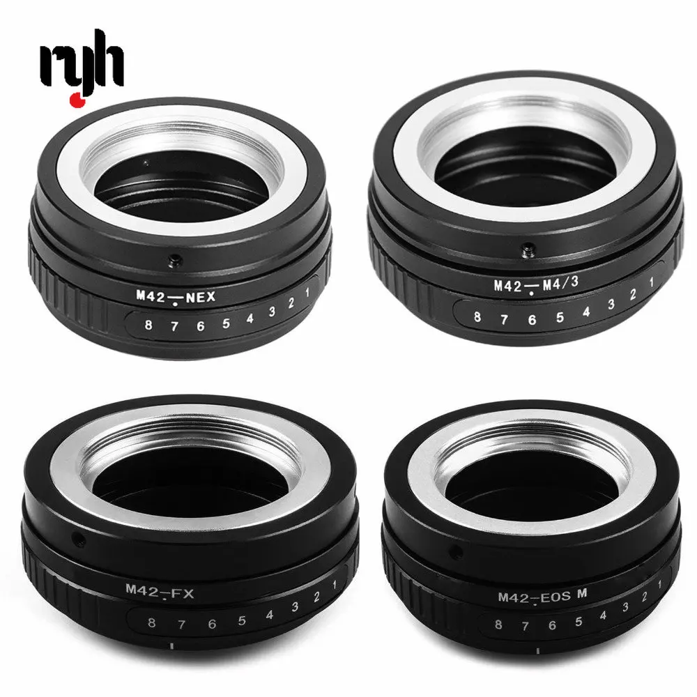 Tilt M42 Screw Mount Lens Adapter Ring M42-nex M42-fx M42-m43 To For Eos M Fujifim Panasonic Sony Nex E Nex7 Nex-5 Camera