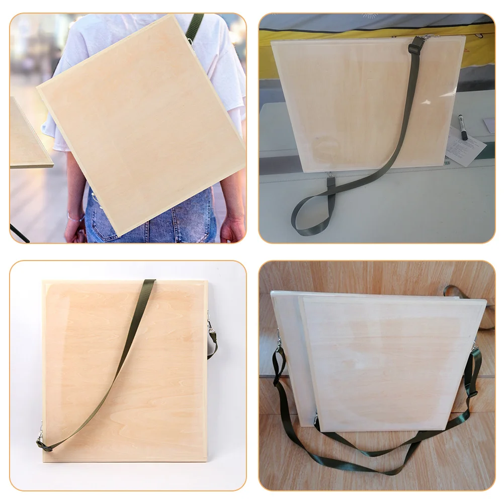 Sketch Wood Drawing Portable Art Board With Storage Drawer Lightweight Drafting Board For Outdoor Sketching Practice