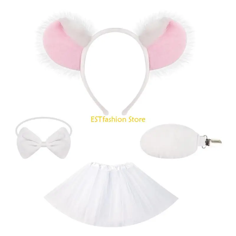 Y5GC Friendly Animal Hair Accessories Cartoon Koala Design Halloween Costume Props For Childrens Stage Performances