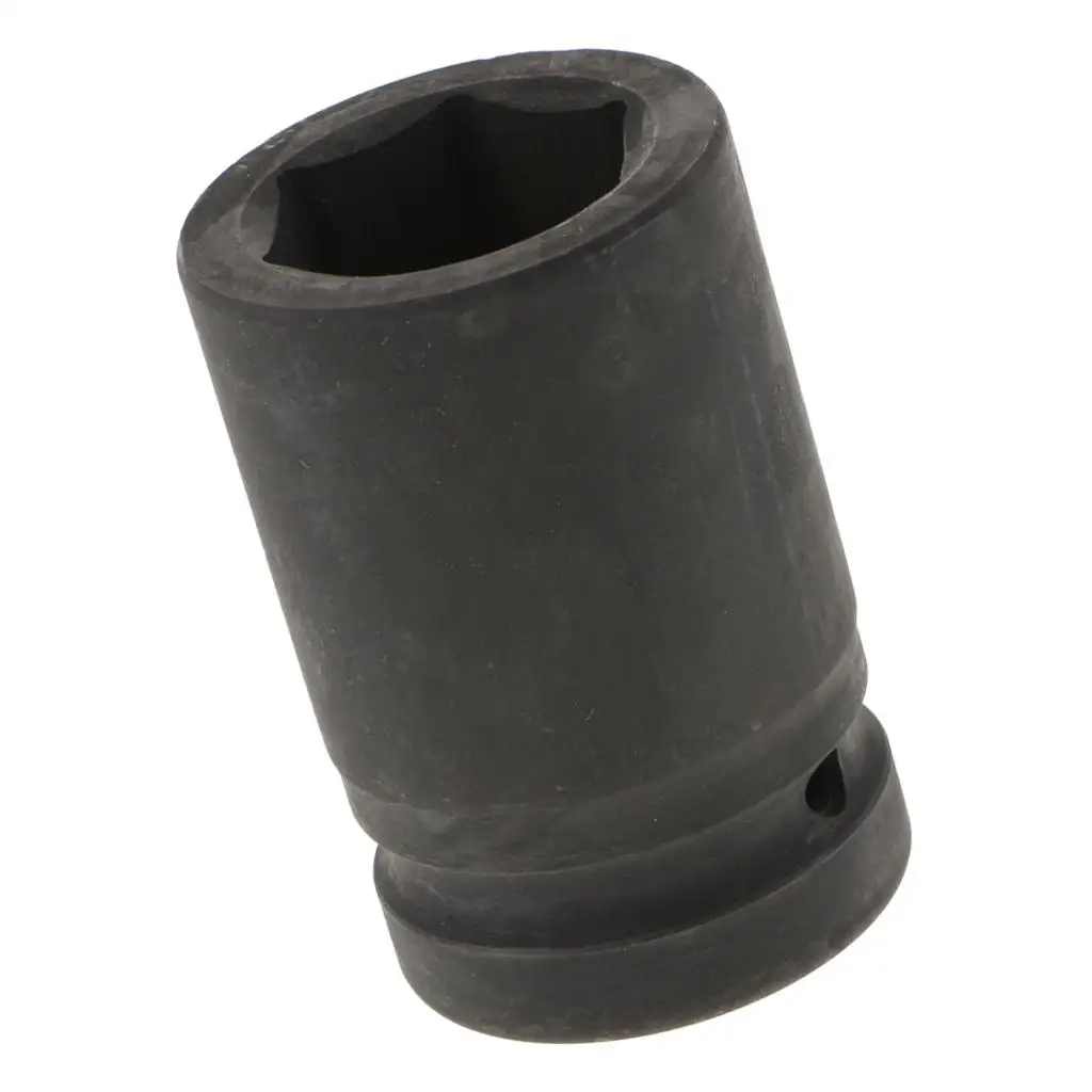 Heavy Duty 33mm Metric Impact Socket with 1 inch Drive, 6-Point, Black