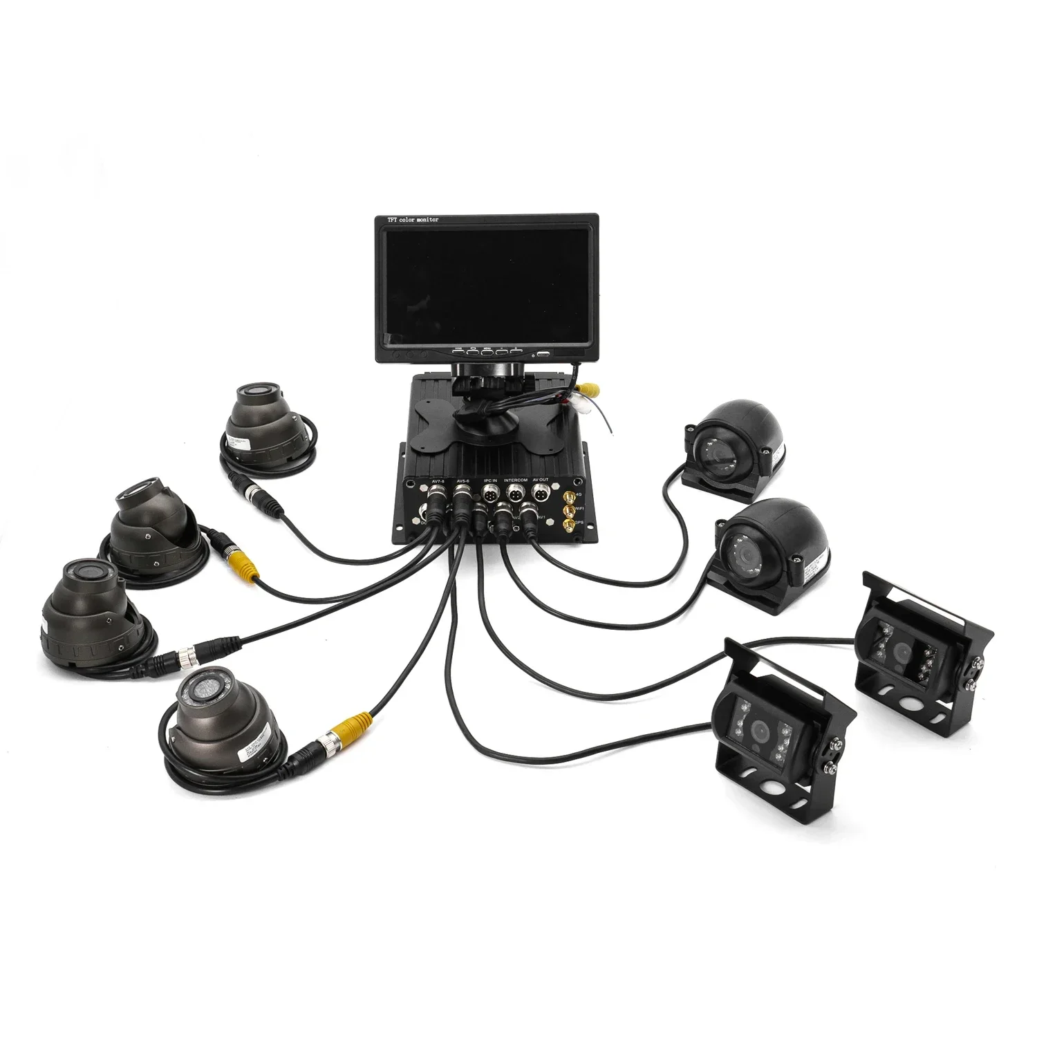 FL&OEM 8CH 720P 4CH 1080P DVR móvil GPS 2TB HDD/SSD SD-mdvr Bus camión vehículo Dvr