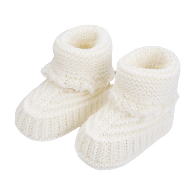 Hand Knit Baby Booties for Infants First Walkers with Not Slip Bottom Kids Foot Protections Easy Carry for Safe Walking