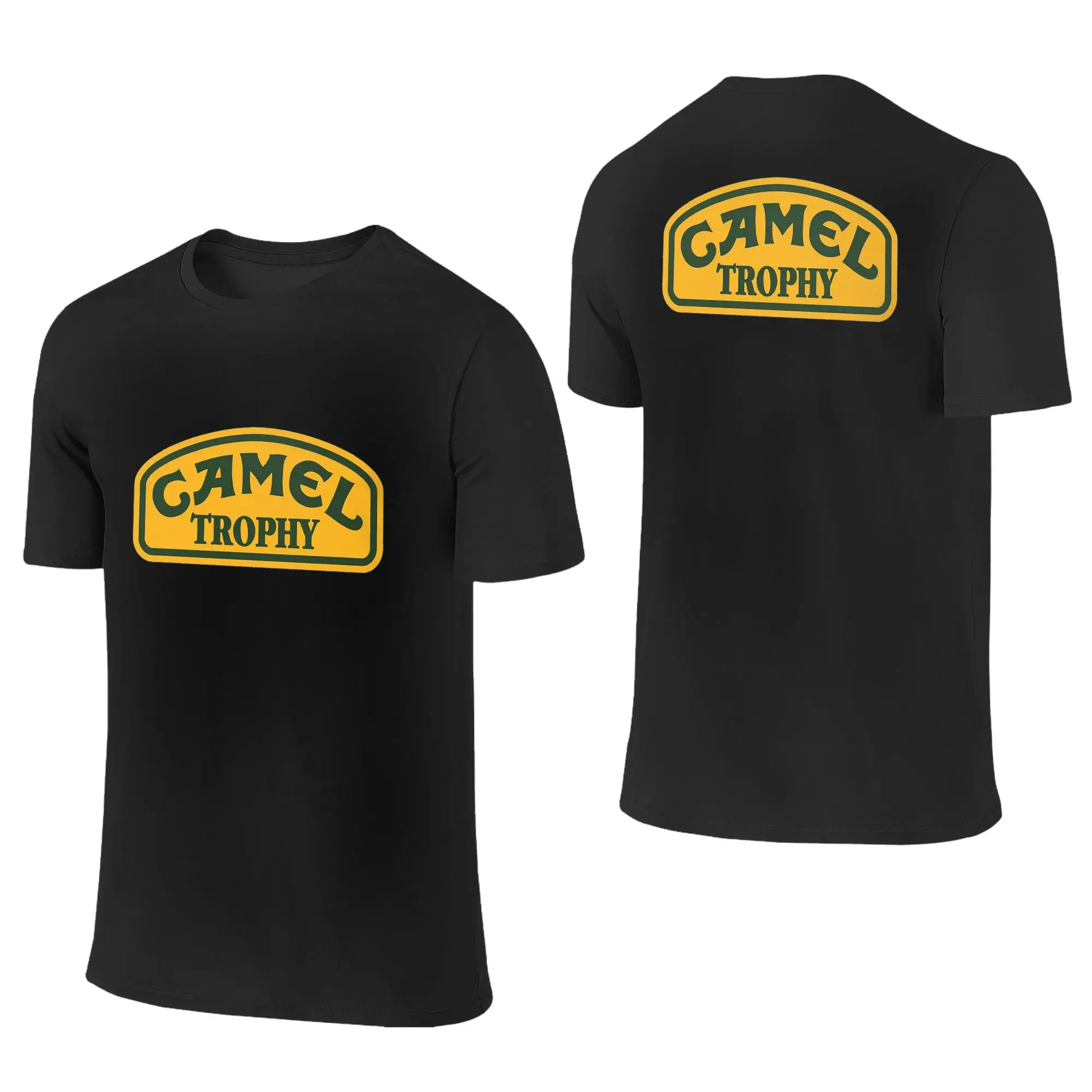100% Cotton Camel Trophy T-Shirt Men's Double Sided T Shirt Men Crew Neck Summer Shirts Tops S-6XL