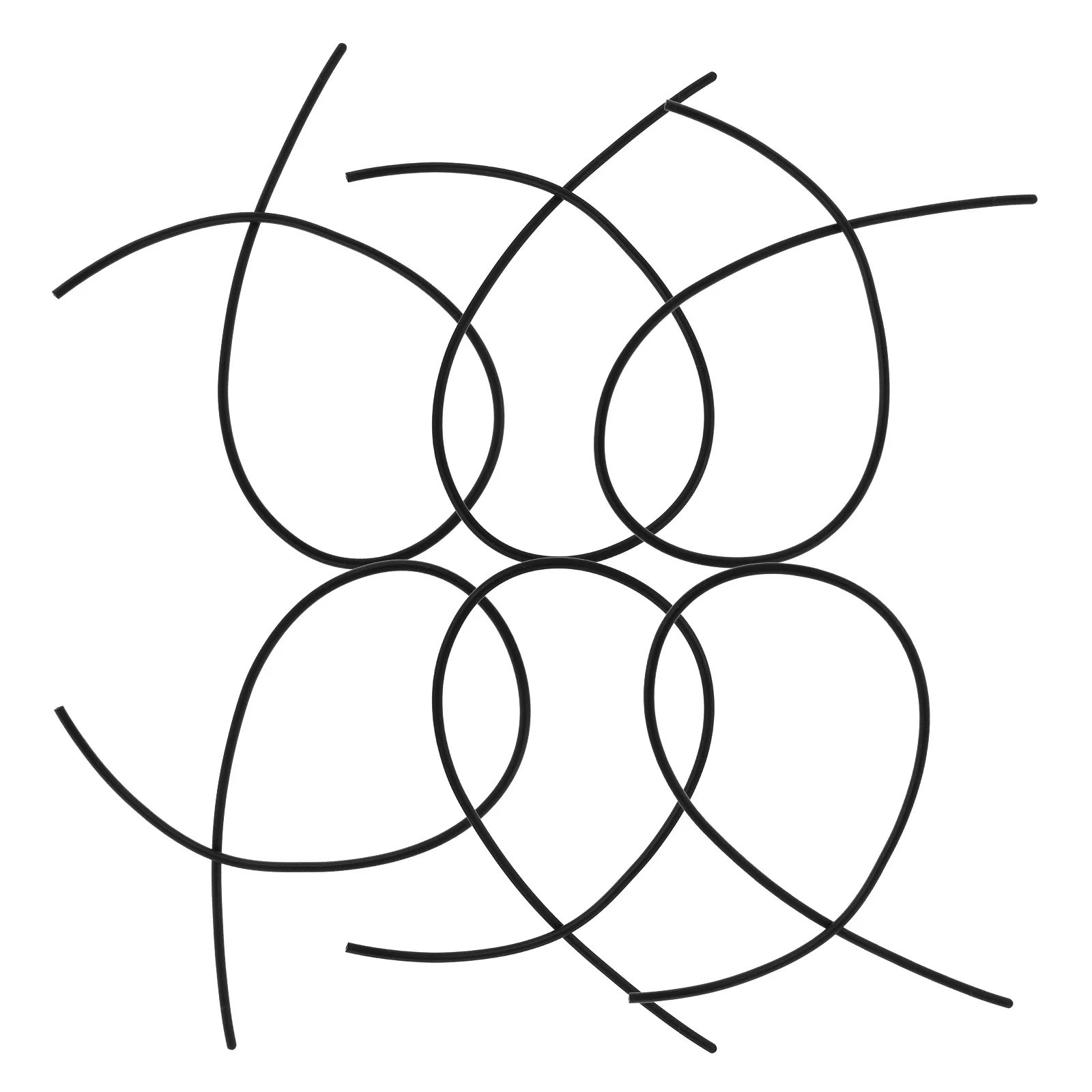 

6pcs Yangqin Rubber Tube Thickened Dulcimer Hose For Sound Quality Protection Reusable Replacement Robust Accessories Spare