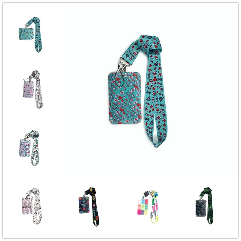 verpleegster kaarthouder Mooie tanden identiteitskaart pass hang accessoires houder sleutelhanger lanyard Student Bus Kaarthouder Case passr kaart