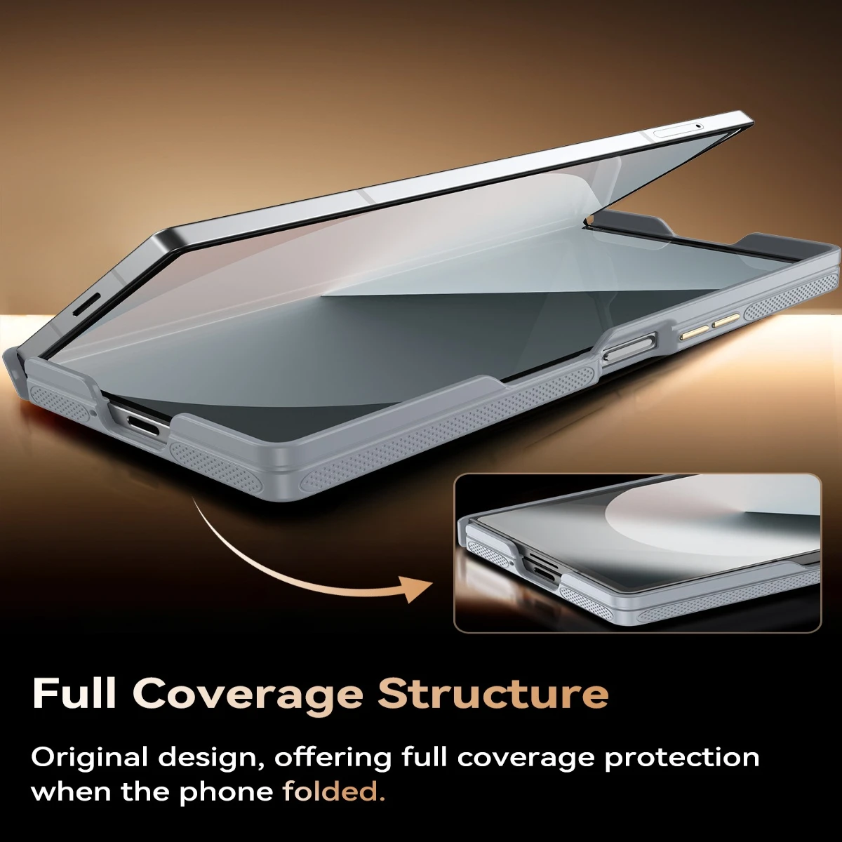 

with 270° T2 Adjustable Holder For SamSung ZFold 5&6 Phone Case,Heavy Duty Drop-Resistant Leather Textured protection Cover ﻿