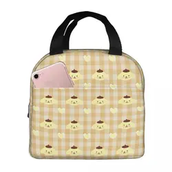 Strengthen Handles Lunch Bag Pompompurin Large Capacity Sanrio For Work Office Lunch Container Girl Boy｠