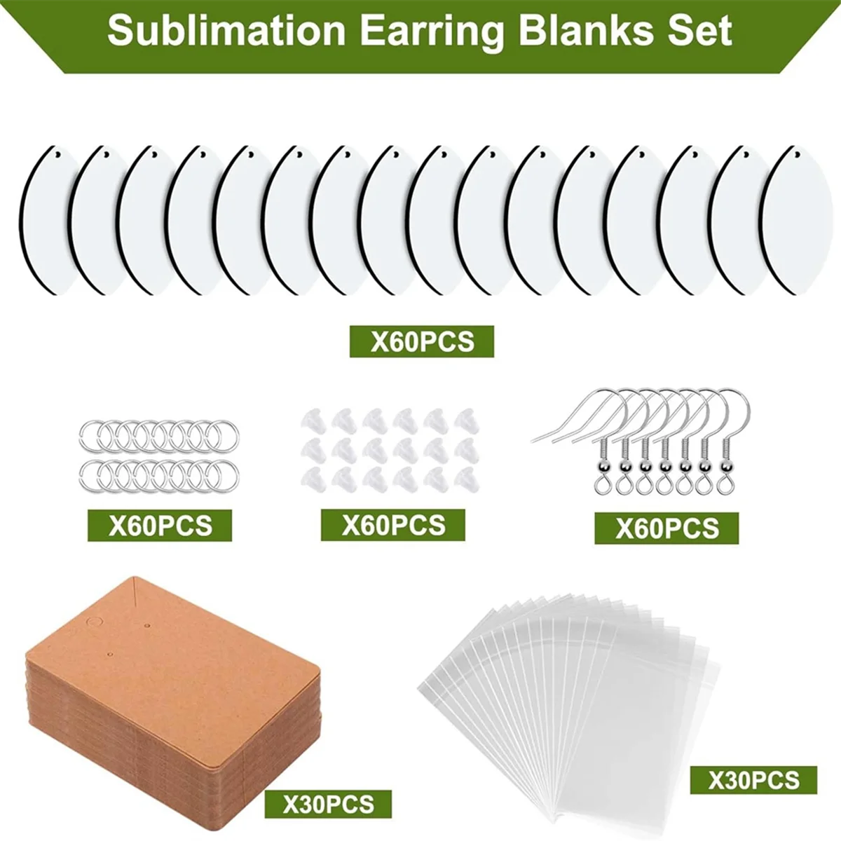 60Pcs Sublimation Earring Blanks, Jewelry Earrings Wooden MDF Football Shirt DIY Sublimation Earrings Blank Bulk