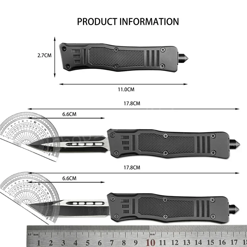 High Quality Folding Pocket Knives 440C Blade Zinc Alloy Handle Outdoor EDC Camping Hiking Cutting Survival Tools Gift