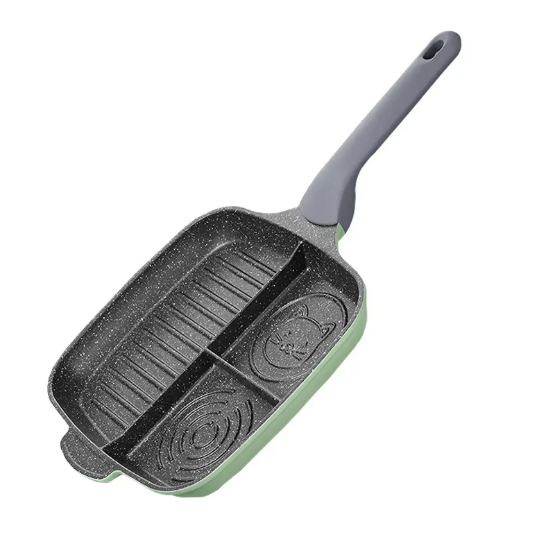 

Nonstick Breakfast Frying Pan Grill Pan Multi-Function Omlette Pan Suit for Induction with Anti-heat Handle 26cm