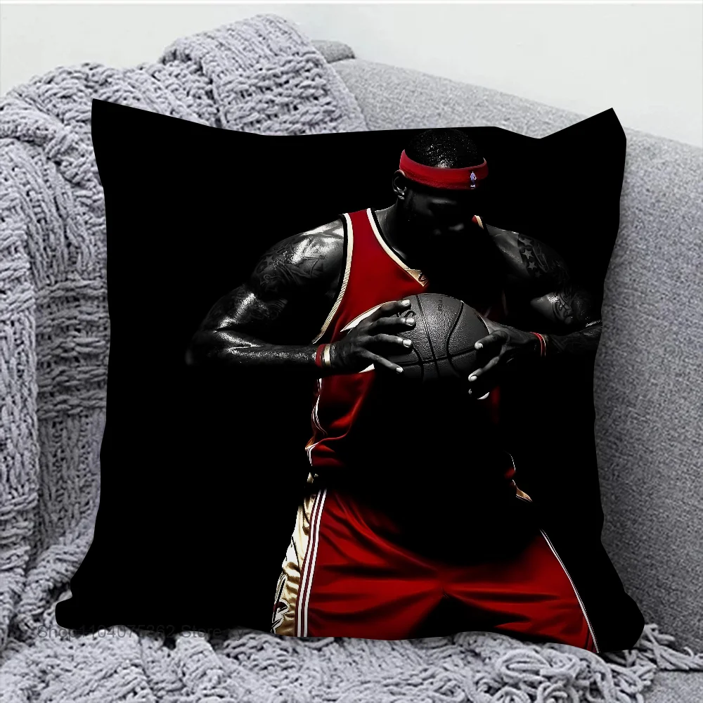 1 قطعة كرة السلة ستار L-ليبرون جيمس كيس وسادة وسادة مربعة غطاء الوسادة غرفة نوم أريكة غرفة الديكور غطاء وسادة غير رسمي