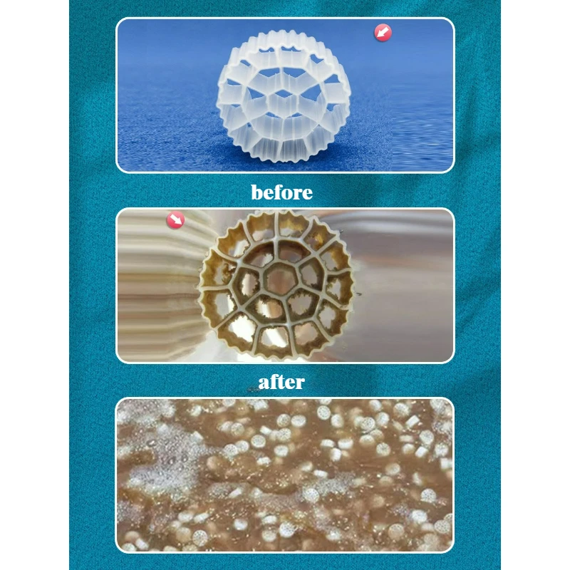 K1 K2 K3 Mbbr Aquarium Koi Pond Plastic Biochemical Filter Media Fluidized Bed Fish Tank Tumble Filter Accessories 150g / 120g view 6