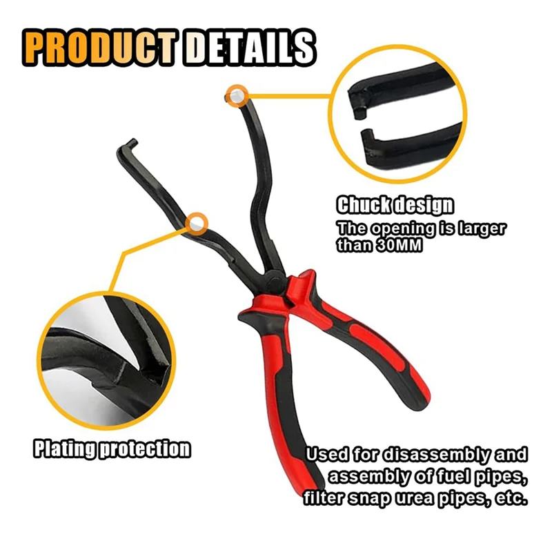 

B03C-Filter Fuel Pipe Joint Removal Pliers, Universal Fuel Pipe Disconnect Pliers, Gasoline Hose Removal Tool