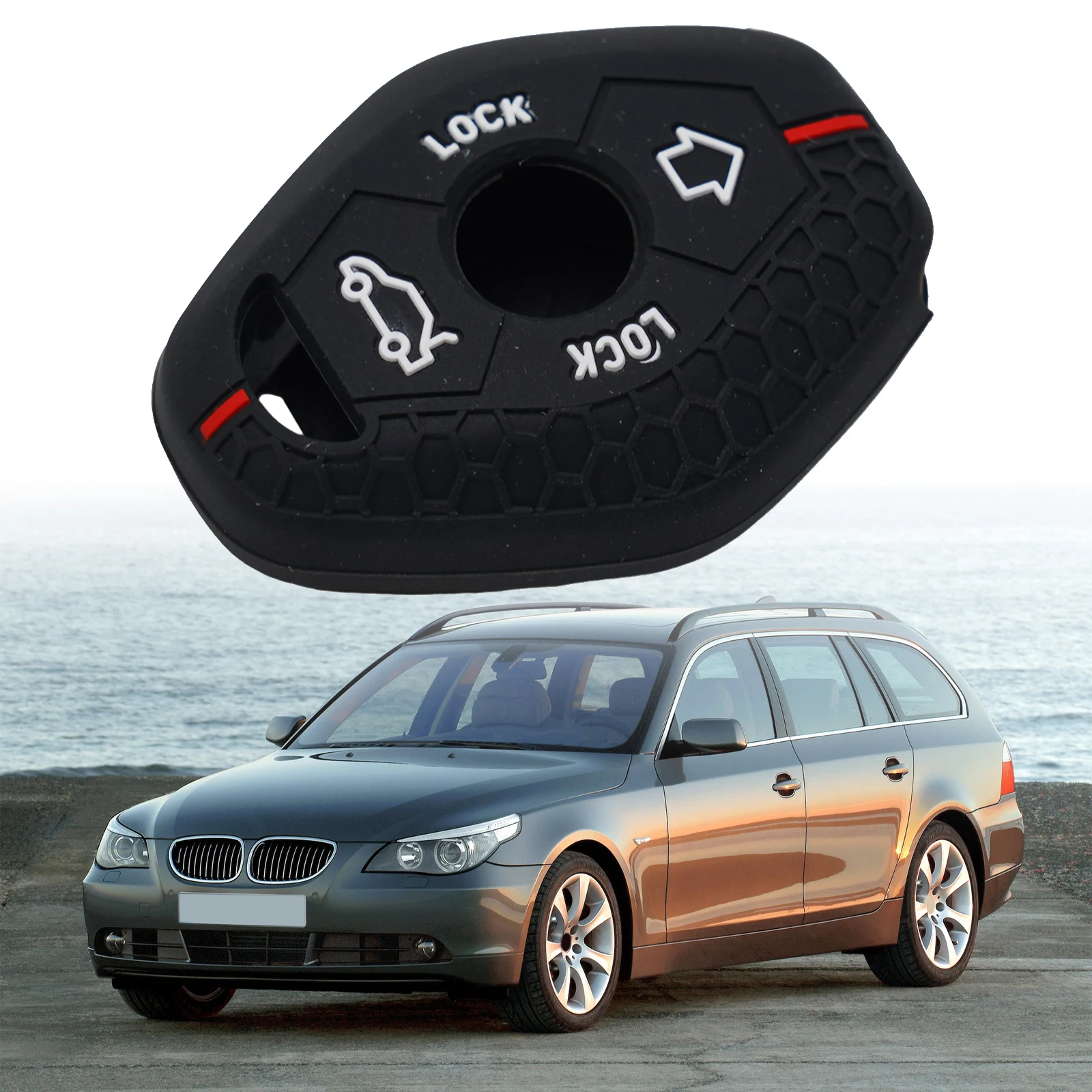 Anti slip Silicone Key Case for For Bmw E46 E53 X3 E83 X3 E39 Serie 7 5 3 330i Provides a Firm Grip and Secure Handling