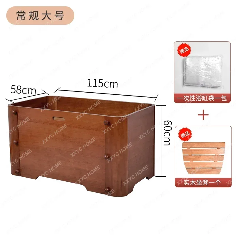 

Ванна-трансформер WWSolid из массива дерева, утолщенная, для взрослых и детей, складная, разборная, для зимнего использования