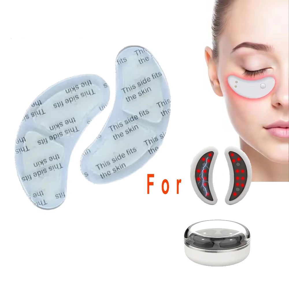 5/10/20 Pairs أجزاء جهاز العناية بالعين مكافحة الشيخوخة الهالات السوداء مزيل منصات العين هلام EMS مايكرو الحالي جهاز العناية بالعين بقع العين #1