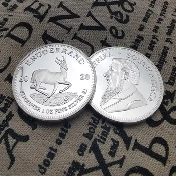 מטבע כסף חדש לא מגנטי משנת 2022/2020 קרוגרנד דרום אפריקה, ערב אפריקה, 1OZ, פול קרוגר, ערך אסימון, מטבעות אספנות 10 best sales מטבע של 1 אונקיה - №3