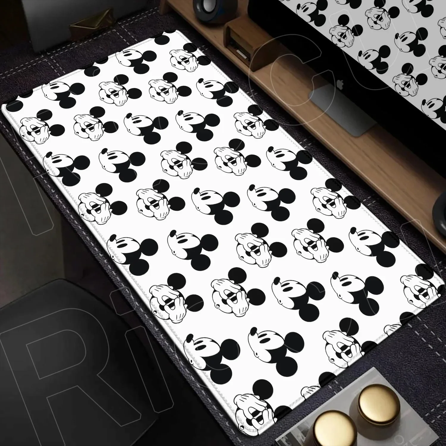 MINISO Disney Mickey Mouse dessin animé clavier tapis de souris Xxl ordinateur de jeu grand tapis de souris antidérapant bureau tapis de bureau PC accessoires