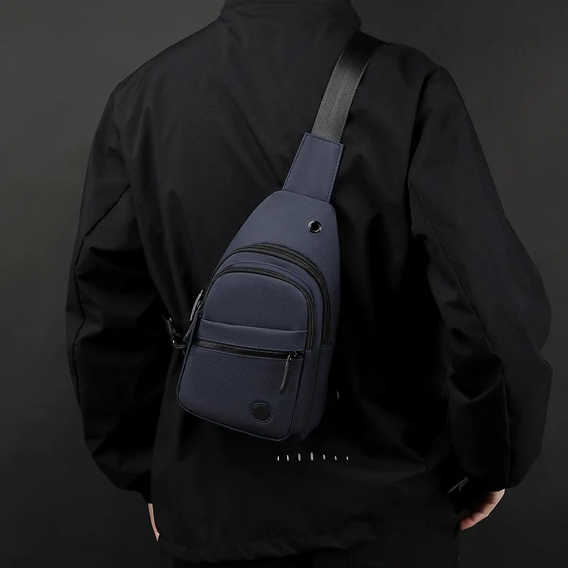 حقيبة صدر للرجال موضة حقائب الكتف عبر الجسم للذكور 2025 مصمم نايلون مقاوم للماء رجل رسول الرياضة السفر الزوج #3