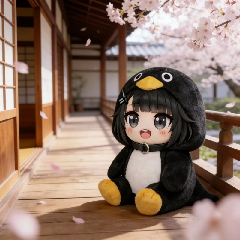 In Stock 25cm Cute Plush Doll Penguin Gugugaga Can Make Sound Plush Toy Fans Decoration Birthday Gift In Stock