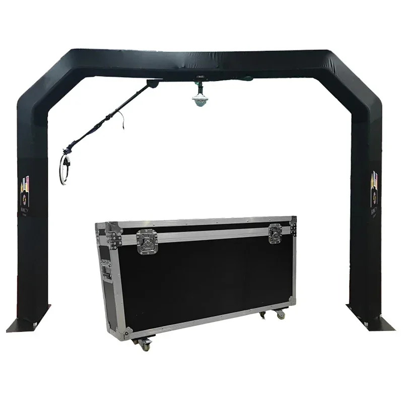 

#New Technology Overhead 360 Photo Booth Truss Transparent Glass 360 Photo Booth 4M