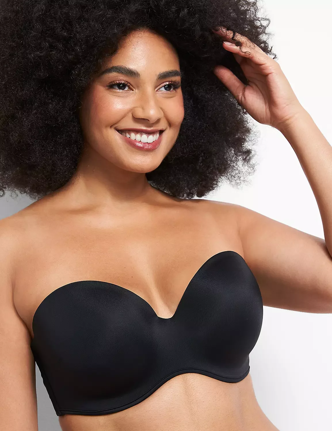 Plus Size Detachable Strap Bandeau Bra for Women - Strapless