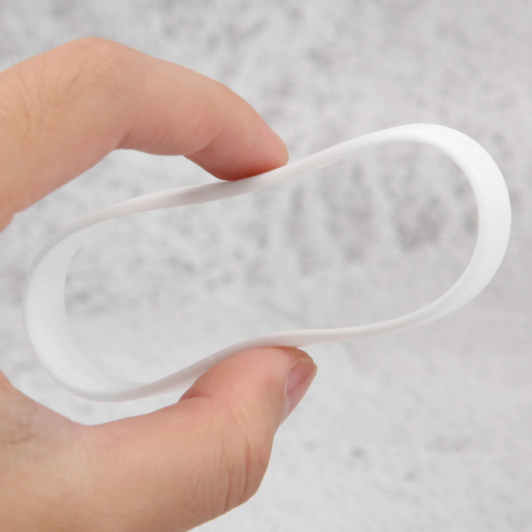 【24 часа-распродажа!】Модный силиконовый резиновый эластичный браслет на запястье браслет-манжета браслет белый