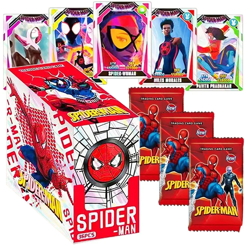 

Spider Man Collection Card Creative Exquisite Craftsmanship English Style Character Rare Card Holiday Gift Child's Precious Toys
