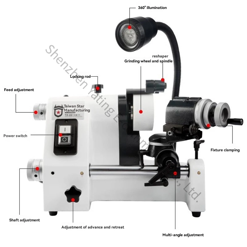 Picture 7: TX-U2 Knife Sharpening Machine High-precision Sharpening Turning Tool Milling Cutter Drill Bit Grinding Machine