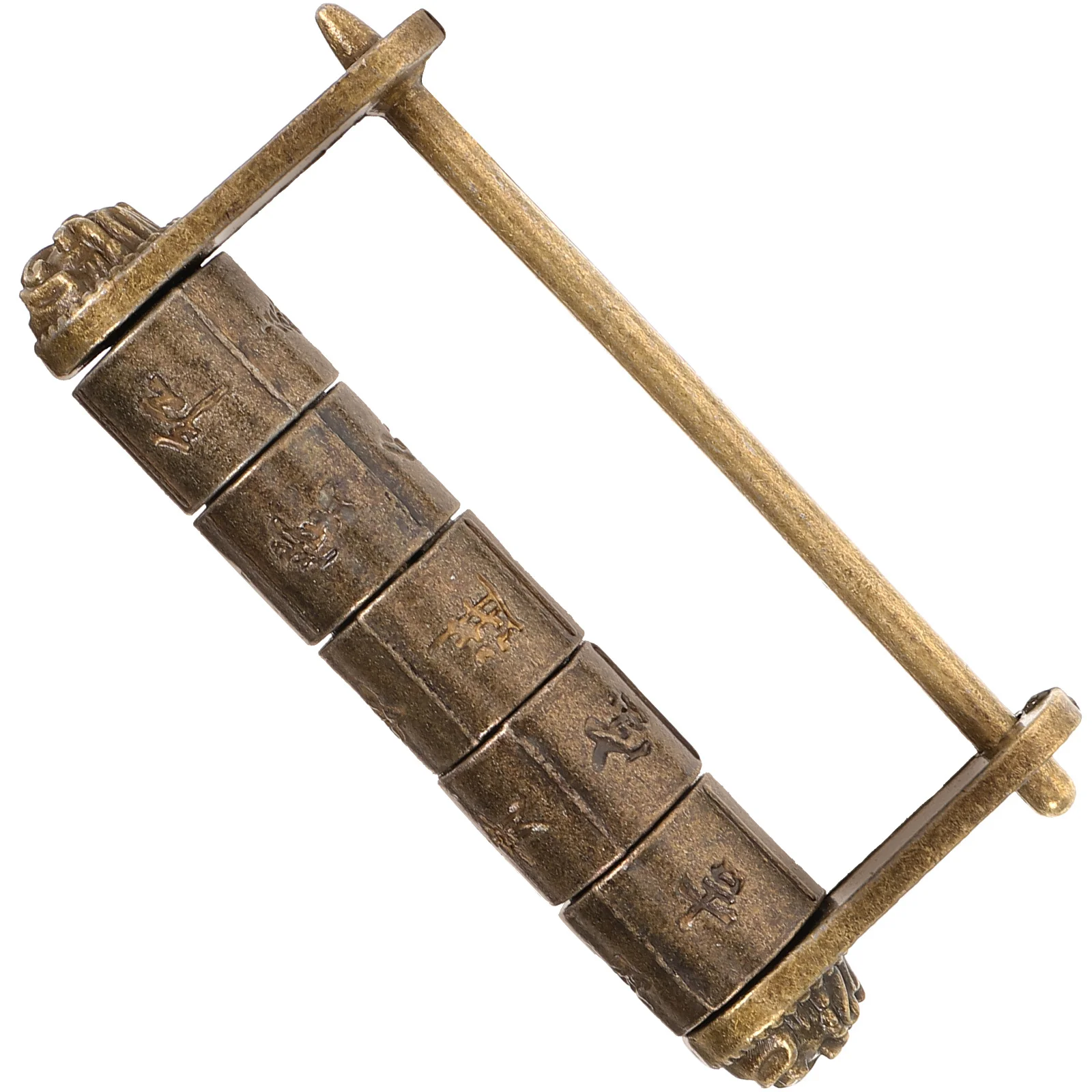 

Password Padlock Vintage Chinese Style Small Metal Lock For Drawer Cabinet Jewelry Box Text Lock Retro Security Fastener