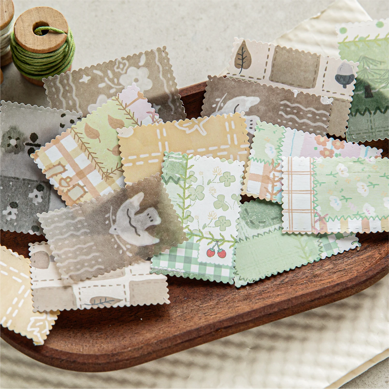 4 pacotes/lote flores fragmentadas tecelagem sonhos série retro papel mensagem bloco de notas