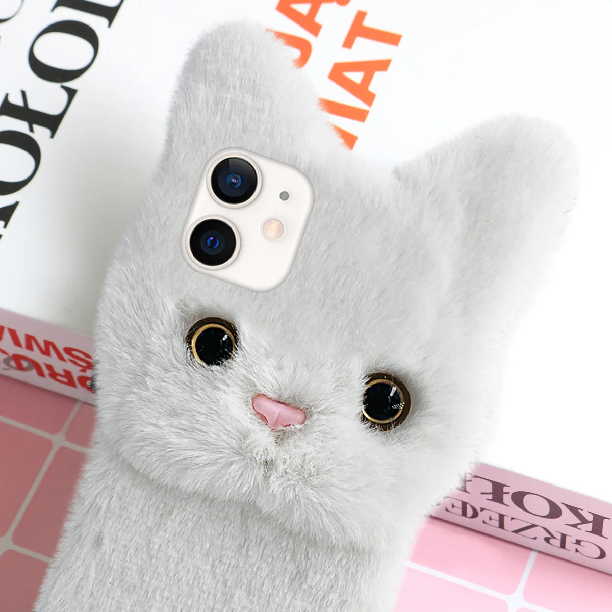 

Protective Phone Case Cartoon Shell Fluffy Cover Protection Smartphone Protector Cellphone Plush