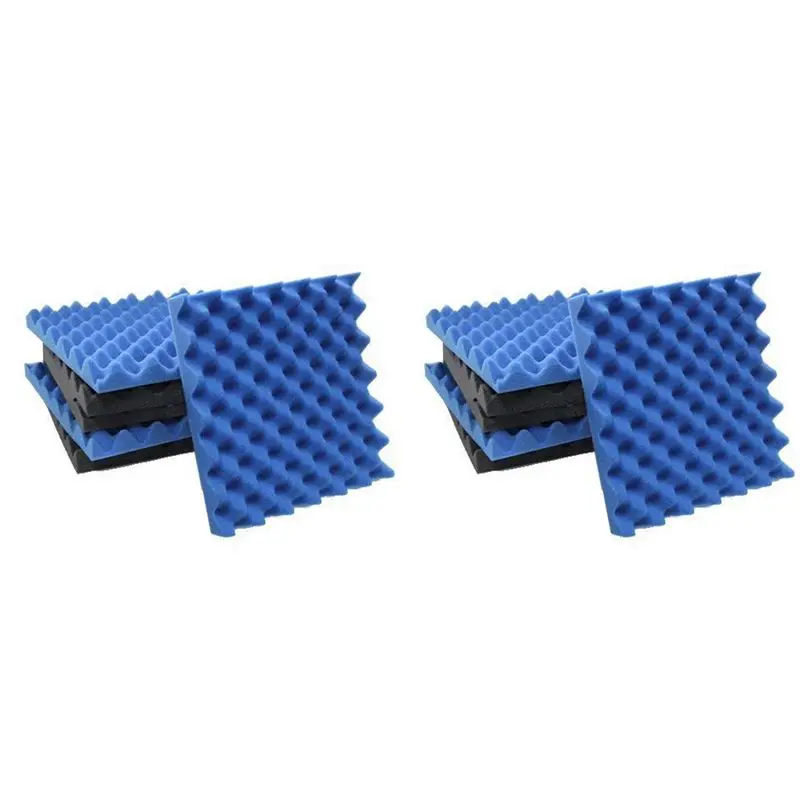 AEF6-12 Pack Charcoal Egg Crate Foam Acoustic Tiles Soundproofing Foam Panels Sound Insulation Soundproof Foam Padding