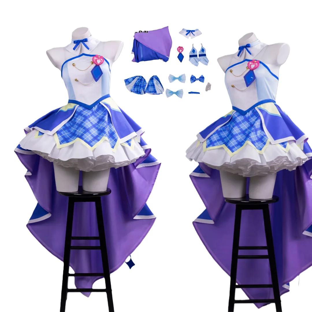 

Anime Aokaze Nana Cosplay Costume Wig Aokaze Nana Halloween Carnival Party Clothes