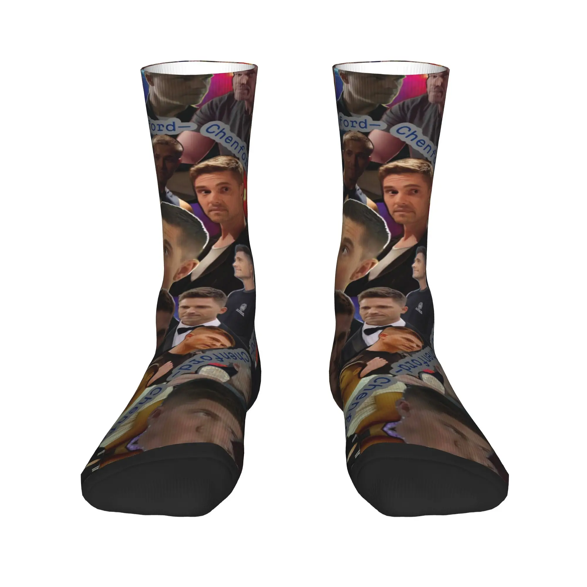 تيم برادفورد الجوارب التلفزيون جوارب الموضة الخريف المضادة للبكتيريا زوجين الجوارب جودة نمط الدراجات الجوارب