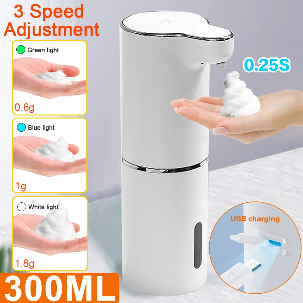 Touchless Automatic Foam Soap Dispenser Sensor Smart Foam Machine USB Charging Infrared Sensor Liquid Dispenser Hand Sanitizers