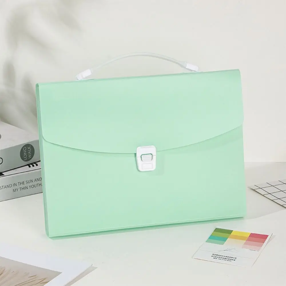 12-Layer A4 File Folder Waterproof Large Capacity Test Paper Storage Bag Multi-layer Expanding Archive Bag