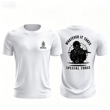Men Special Force Whatever It Takes Graphic T Shirt Tactical Military Short Sleeve Cotton T-shirt Casual Streetwear Tees Tops