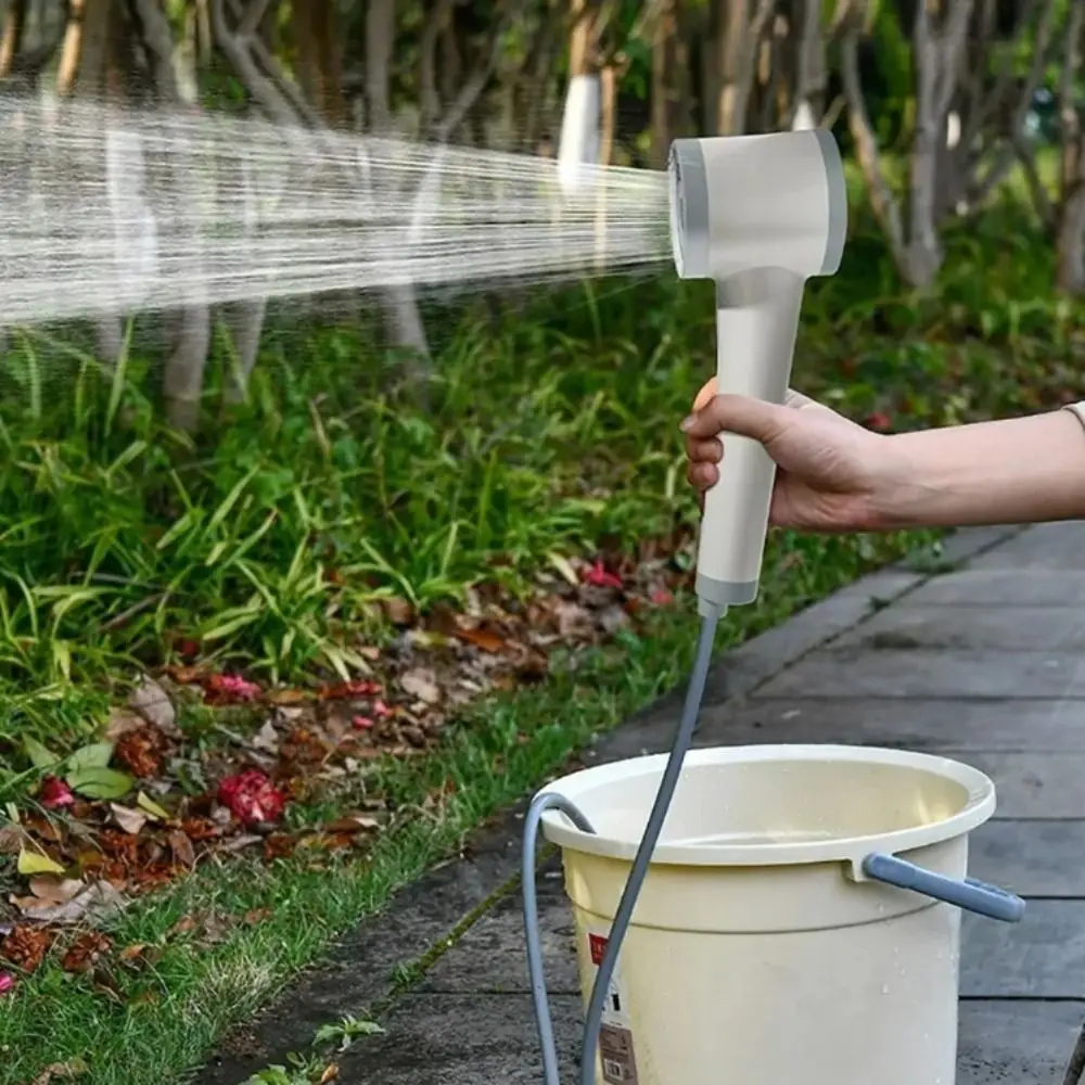 

Набор для душа Самовсасывающий портативный душ Массажный пузырь с батарейным питанием Душ на открытом воздухе Регулируемый перезаряжаемый душ для путешествий