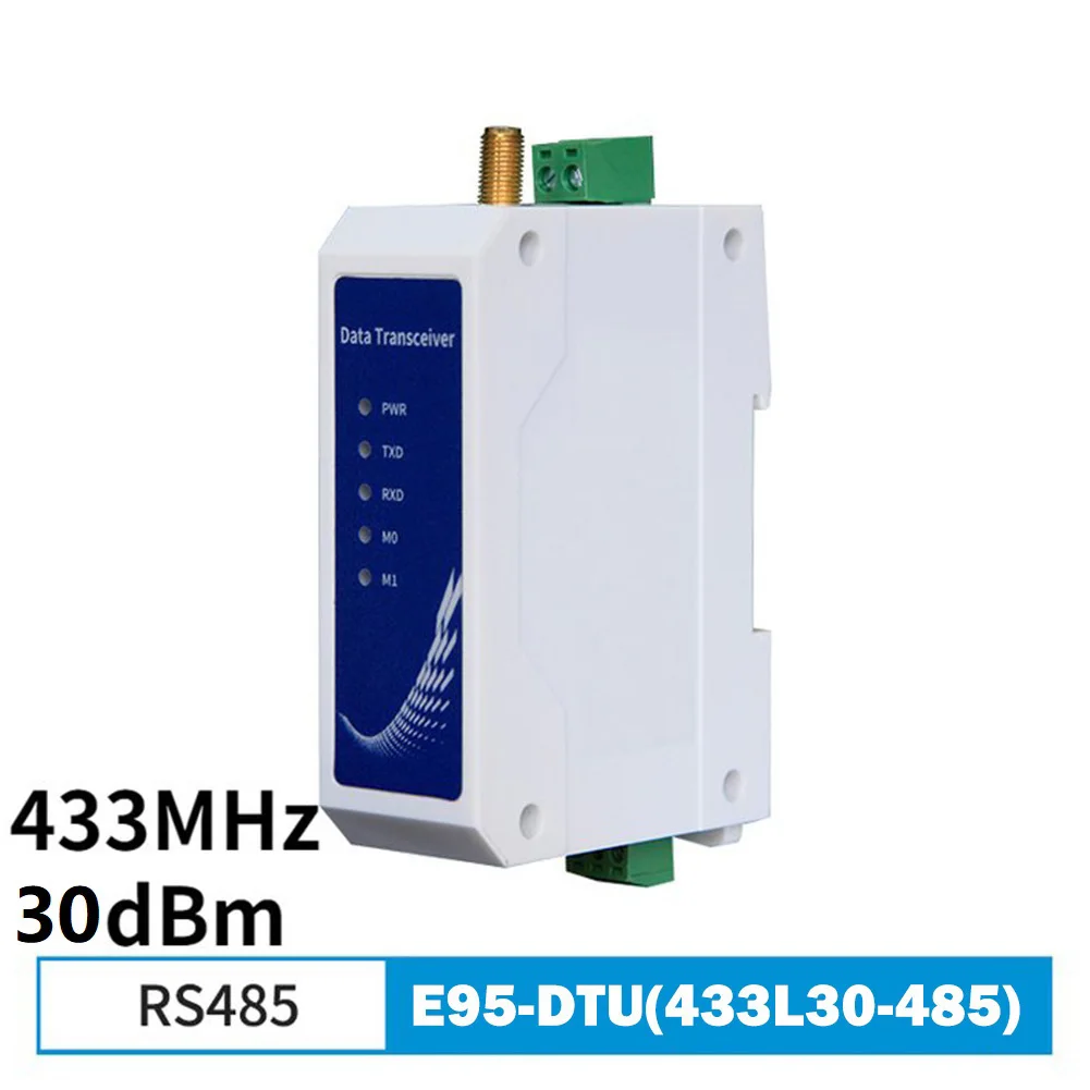 DC 8-28V 8km Long Range 433Mhz 30dBm E95-DTU(433L30-485)  RS485 Wireless Digital Radio For LoRa Modem Tool Accessories