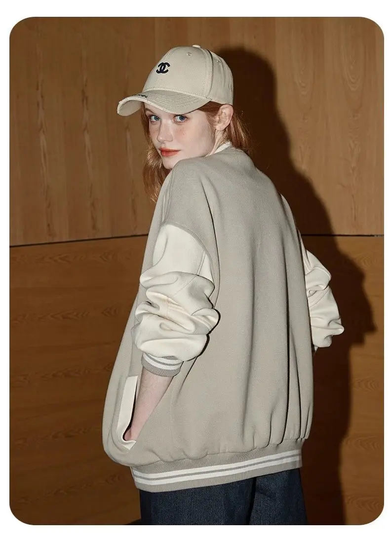 

Бейсбольные куртки высокого качества, женские весенние уличные стимпанк Fairycore, прямой подол с лацканами, вечерняя одежда, повседневная панк-оверсайз